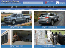 Tablet Screenshot of frontiermotors.com