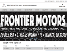 Tablet Screenshot of frontiermotors.net